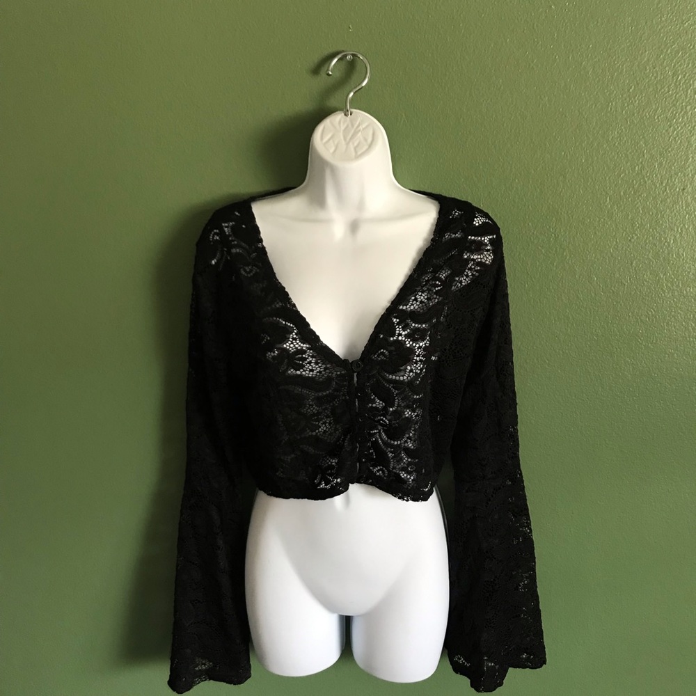 Deep V-Neck Crop Top